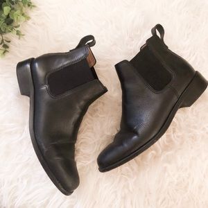 Madewell Black Leather Chelsea Boots